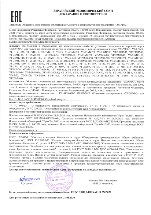 Декларация о соответствии